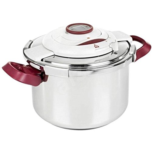 Tefal Stainless Steel Clipso Precision Pressure Cooker 6 Liter, Silver P4410762