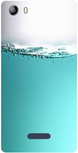 Casotec Half Fill Design Hard Back Case Cover for Micromax Canvas 5 E481