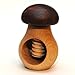 Mushroom with Screw Organic wooden toy. Walnut cracker.