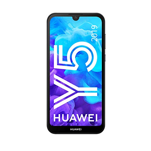 Huawei, Y5 2019, Smartphone Débloqué, 4G, (5, 71 Pouces, 16Go, "Double Nano Sim + Microsd", Android 9.0) Midnight Noir [Version Française]