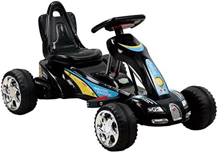 Go-Kart-Racing with Horn Music and Power Air Wheel Black