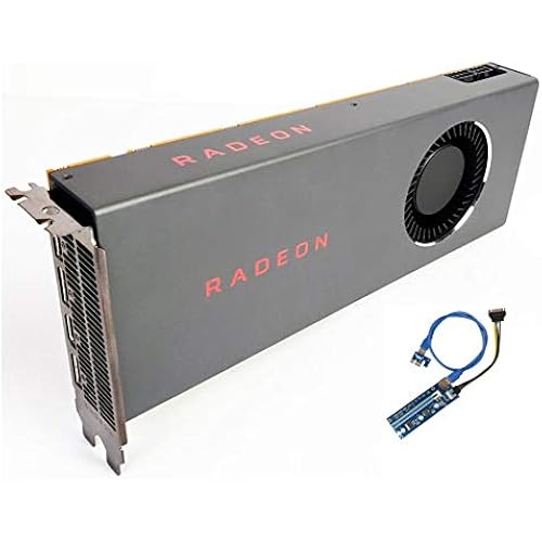 HP OEM Radeon RX 5700 GPU Optimized for Mining(ETH 52 MH/S, 105 W), Founders Edition Graphics Card, 8GB 256-Bit GDDR6, with Allyflex GPU Riser, Without Retail Box
