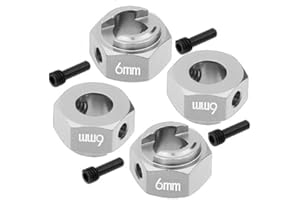 Axial RBX10 Ryft Lot de 8 pièces de mise à niveau pour transat de roche 4 roues motrices – Adaptateurs hexagonaux en aluminiu