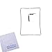 Display Bezel for Apple iPad 3 and iPad 4 - Black - Includes Adhesive for Group Vertical