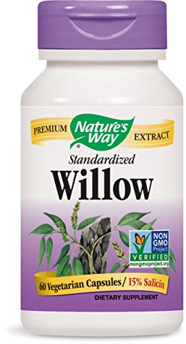 Nature's Way Standardized Willow Bark, 60 Vegetarian Capsules