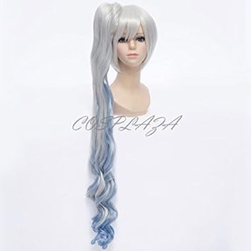 Cosplaza Cosplay Wigs 90cm Long Silver White Weiss Schnee White