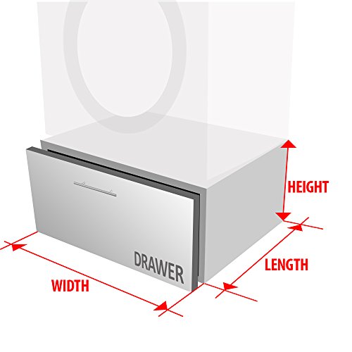 Laundry Pedestal with Storage Drawer - Choose Your Size - - Thumbnail 6