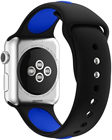 Becoler Soft Silicone Bracelet Replacement Watch Bands for Apple Watch Series 1/2 42MM