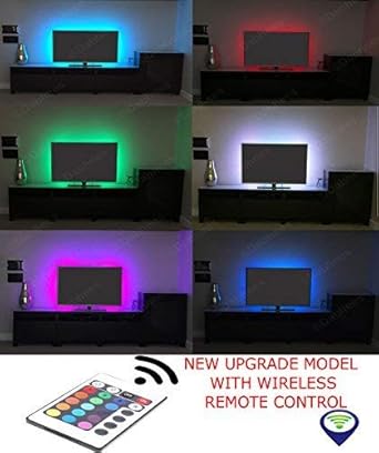 Mehrfarbig RGB 50cm 50cm USB GEFÜHRT Leuchtröhre LED TV Hintergrund Beleuchtung-Kit Mit USB Kabel 30 STÜCK SMD 5050
