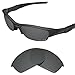 Tintart Performance Replacement Lenses Compatible with Oakley Flak Jacket | Flak Jacket Asian Fit(AF) Polarized Etched-Carbon Black