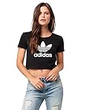 adidas Originals Women's Slim Crop Tee, black, S