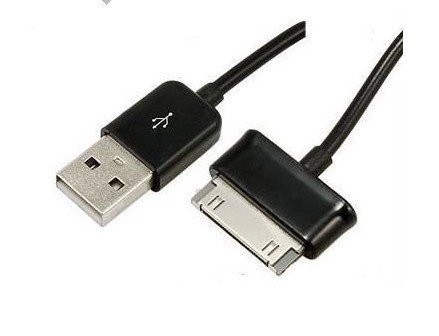 Juiced System's Extra Long Black Galaxy Tablet USB Charge & Sync Cable, Double the Length of Standard Cord - 2m (6.5ft) Long. Galaxy Tablet 7.0/8.9/10.1 Compatible