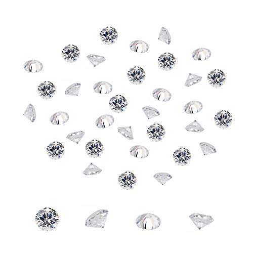 PH Pandahall 1500 pcs Diamond Shape Small Clear Cubic Zirconia Stone Loose Faceted Pointed Back Cabochons for Earring Bracelet Jewelry Making