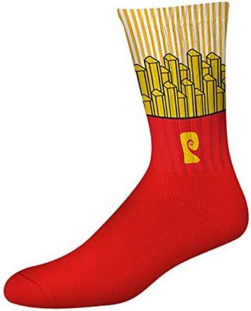Psockadelic Mcdowells PsockSmells Like French Fries Socks - Red/Yellow