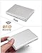 RFID Credit Card Holder for Women or Men, Slim RFID Blocking Credit Card Wallets, Stainless Steel Credit Card Protector for Holding Debit Cards and ID Cards (Silver)