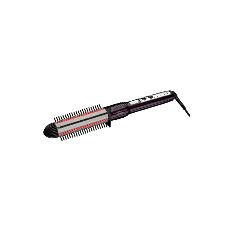 INFINITIPRO BY CONAIR Nano Tourmaline Ceramic Hot Curl Brush, 1 1/4-inch Curl Brush
