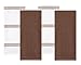 Sticky Toffee Cotton Kitchen Towels Set of 4 – Brown and White Hand Towels 28x16 in, Reusable and Absorbent Tea Towels for Cleaning or Drying, Oeko-Tex Cotton