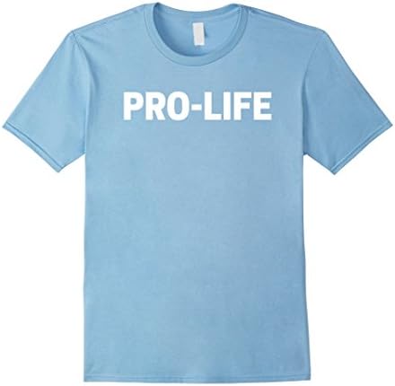 Men's "Pro-Life" Pro Life T-shirt Small Baby Blue
