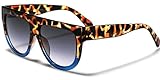 Women's Fashion Flat Top Super Future Sunglasses Retro Vintage Shades