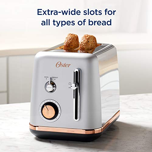 Oster 2097682 2 Slice Toaster Metropolitan Collection with Rose Gold