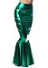 Sidecca Faux Leather Wet Look Metallic Mermaid Costume Maxi Skirt