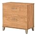 Bush Home 2 Drawer Lateral File Cabinet, Letter and Legal-Size Document Storage for Home or Professional Office, Somerset Collection, Maple Cross
