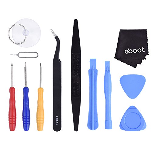 eBoot Opening Pry Repair Tool Kit 12 Pieces for Apple iPhone 4/ 4S/ 5/ 5S/ 6/ 6 Plus/ 6S/ 6S Plus