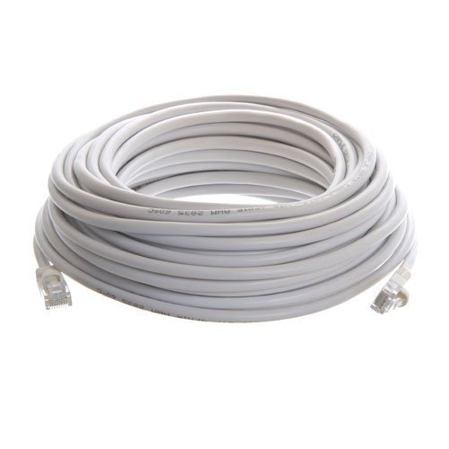 Cat6 / Cat5e / Cat5 Standards Networking RJ45 Ethernet Patch Cable Xbox \ PC \ Modem \ PS4 \ Router (White, 100ft)