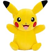 Pokemon Plush Pikachu - 20 cm high - Yellow/red - Official Pok&eacute;mon Plush Toy for Kids 2+ Years