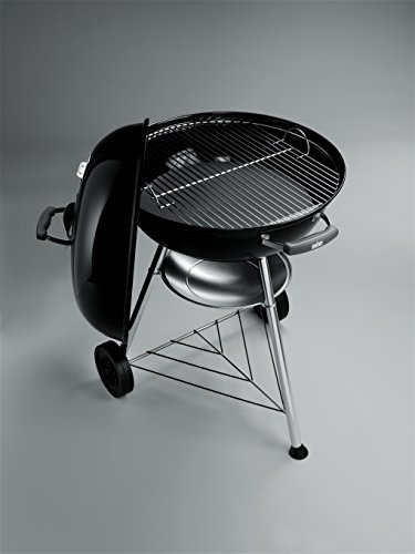 Weber 1321004 Compact Kettle, Holzkohle-Kugelgrill 57 cm, Schwarz – Bild 5