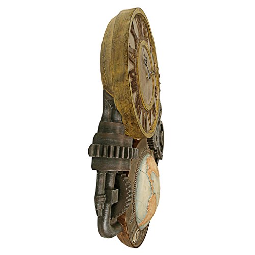 Design Toscano Gears of Time Sculptural Wall Clock » Steampunk 