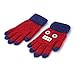 Flammi Kids Winter Stretch Knit Gloves Cartoon Robot Gloves Boys Girls (4-8 Years) (Red)