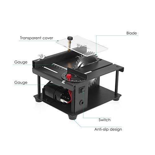 200W Tischkreissäge Mini Precision, Holzbearbeitung DIY Kreissäge, Drehbank Poliermaschine Bohrmaschine, 35MM… – Bild 5