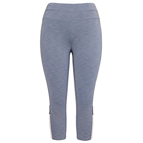 Tangerine Women's Color Block Active Leggins (Medium, Black/Heather/Blush)