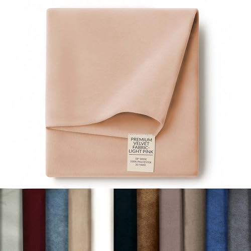 Greaton 58-Inch Wide Premium Velvet Material Fabric for Drapery, Upholstery, an…