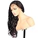 Eayon hair® Body Wave Lace Front Wigs Hand Made 130% Density Brazilian Virgin Remy Human Hair Wigs with Baby Hair 18Inch Natural Color