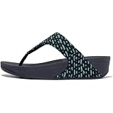 FitFlop Women's Olive Metallic Raffia Toe-Post Sandal