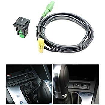 Eximtrade USB Port Socket Switch Cable for VW Volkswagen RNS315 RCD510