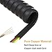 Uvital Telephone Phone Handset Cable Cord, Coiled Length 1.2 to 10 Feet Uncoiled Landline Phone Handset Cable Cord RJ9/RJ10/RJ22 4P4C(Black,2 PCS)