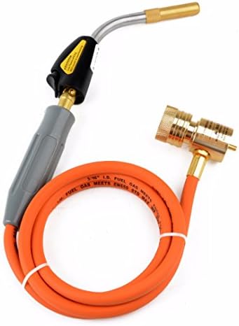 Bluedophin Gas Self Ignition Turbo Torch With Hose Solder Propane Welding Torch For Plumbing Air Conditioning Heating Mayitr