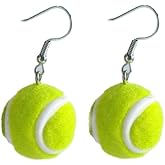 Basketball Soccer Tennis Dangle Earrings Cute Sports Lover Player Jewelry Gift