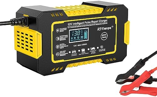 thumbnail image 2 of 12V Car Motorcycle Battery Charger Trickle Charger... - Grandado 2 of 14