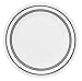 Corelle Livingware 8-1/2-Inch Luncheon Plate, Classic Cafe Black (6 Plates)