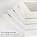 Craig Frames 23247812 12 by 12-Inch Picture Frame 4-Piece Set, Smooth Finish, 1-Inch Wide, White
