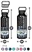 Healthy Human Stainless Steel Water Bottle | Double Walled Vacuum Insulated Water Thermos for Adults | Eco-Friendly Travel Bottles with Leak Proof Lid (Thin Red Line, 32 oz/ 946 ML)