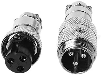 waterfaill A pair of GX-16 Aviation Connector Plug Adapter aviation plug and socket GX16-2-3-4-5-6-7-8-9-10 core aviation connector connector Regular plug and socket