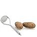 YaeKoo Stainless Steel Potato Masher ricer with Broad and Ergonomic – Fine-grid Mashing Plate for Smooth Mashed Potatoes, Vegetables and Fruits (316 stainless)