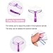 Eyebrow Stencils, Eyebrow Template, Eyebrow Shaping Kit, 8 Styles Reusable Eyebrow Stencil with Handle and Strap, Washable (Come with 2 Eyebrow Razor + 1 Eyebrow Pencil）