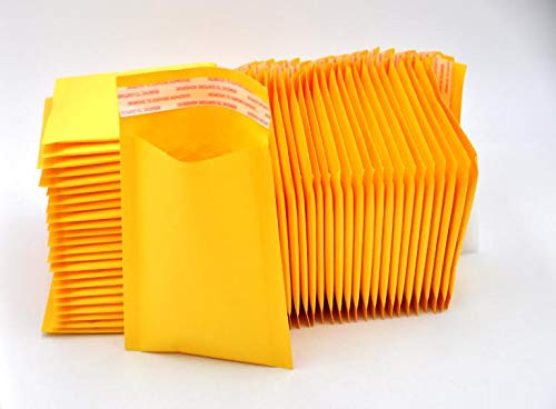 Photo 1 of HARZOLE WOY-1115 100Pack 4.5" x 6" Kraft Bubble Mailer Padded Envelope Mailer