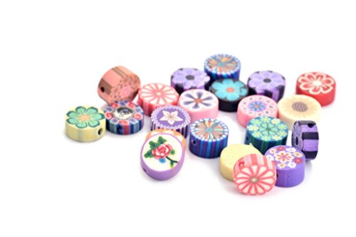 Round Colorful Polymer Clay Beads Assorted Colors 711-10